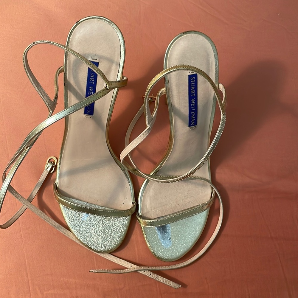 Stuart Weitzman Gold Sandals